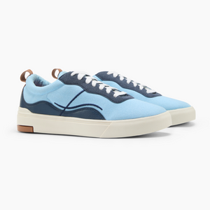 Ludic Tide Blue Enhanced Canvas low-top sneakers