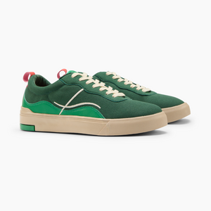 Ludic Pepper Green Enhanced Canvas low-top sneakers