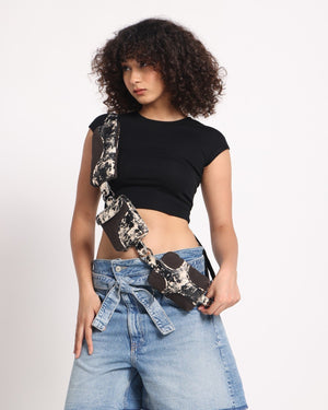 Muddled Cargo Crossbody Belt - Rusted Grain - Fetti