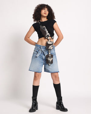 Muddled Cargo Crossbody Belt - Rusted Grain - Fetti