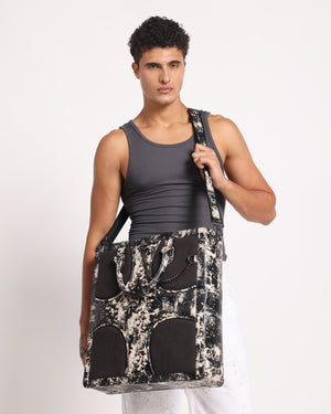 Oversized Muddled Shopper Tote - Rusted Grain - Fetti