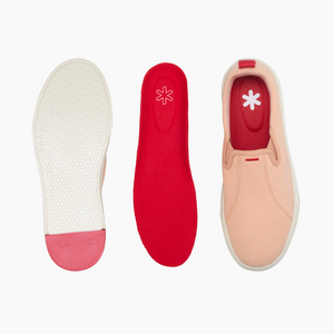 Ludic Himalayan Pink Enhanced Canvas slip-on sneakers