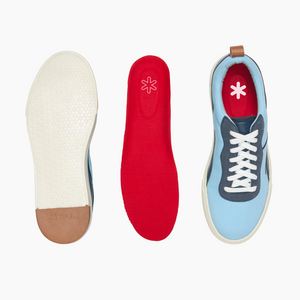 Ludic Tide Blue Enhanced Canvas low-top sneakers