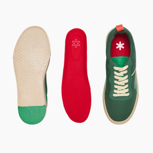 Ludic Pepper Green Enhanced Canvas low-top sneakers
