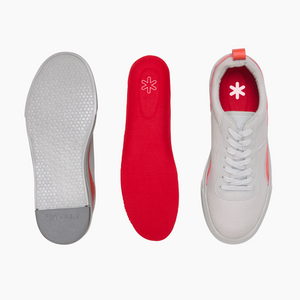 Ludic Magma Grey Enhanced Canvas low-top sneakers