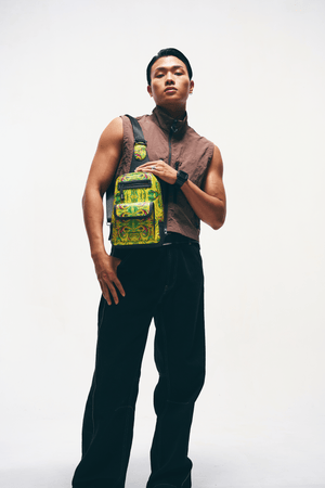 Kosmic Immersion Sling Bag - Helios Men - Fetti