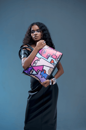 Fetti Faces Pink Tote Bag - Fetti