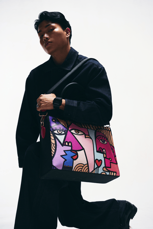 Fetti Faces Pink Tote Bag - Fetti