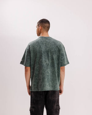 Retro Wash - Green - Evrhood oversized acid wash t-shirt