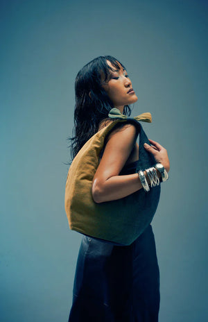 Mélange Hobo Denim Bag - Fetti