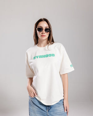 Evrhood Basics! - Vintage White – Evrhood oversized basic t-shirt