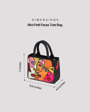 Mini Fetti Faces Tote Bag OG - Fetti