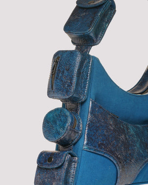 Muddled Cargo Bag - 4 Pocket Cracked Indigo - Fetti