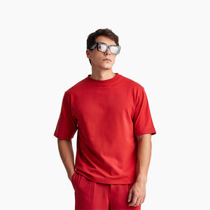 Ludic Telephone Red 100% Cotton Chroma T-shirt