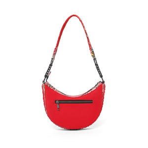 The Graffiti Shoulder Half-Moon Bag - Fetti