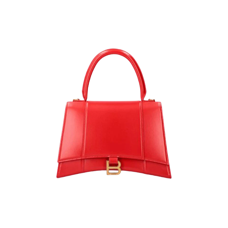 Balenciaga Hourglass Top Handle Bag Medium Bright Red