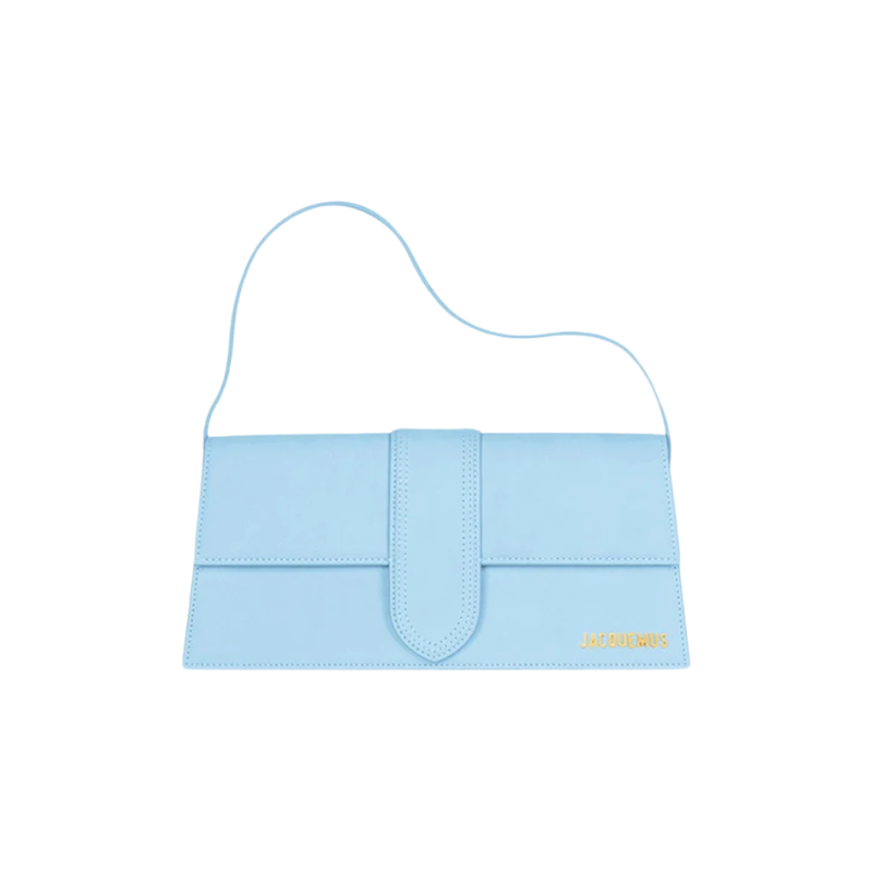 Jacquemus Le Bambino Long Flap Shoulder Bag Light Blue