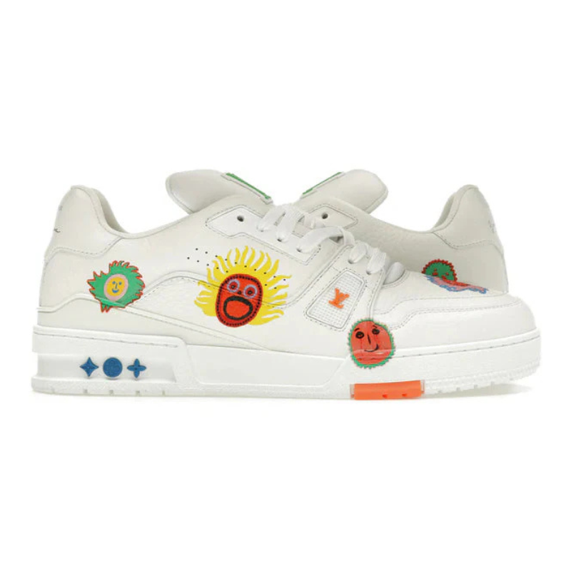 Louis Vuitton X Yayoi Kusama Trainer White Print