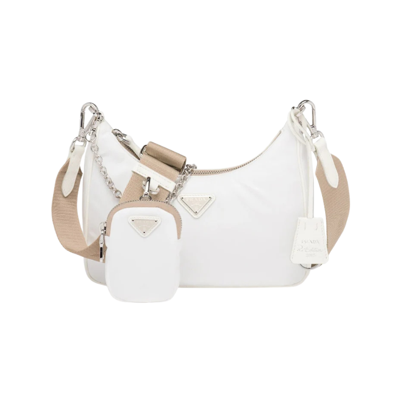 Prada Re-Edition 2005 Nylon Bag White