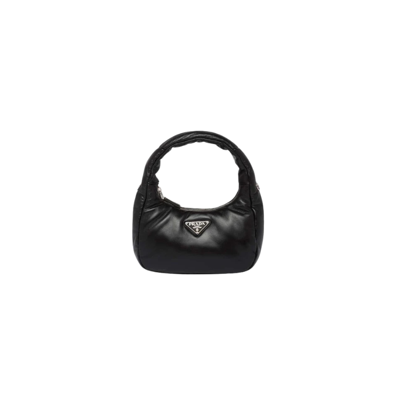 Prada Soft Padded Nappa-Leather Mini Bag Black