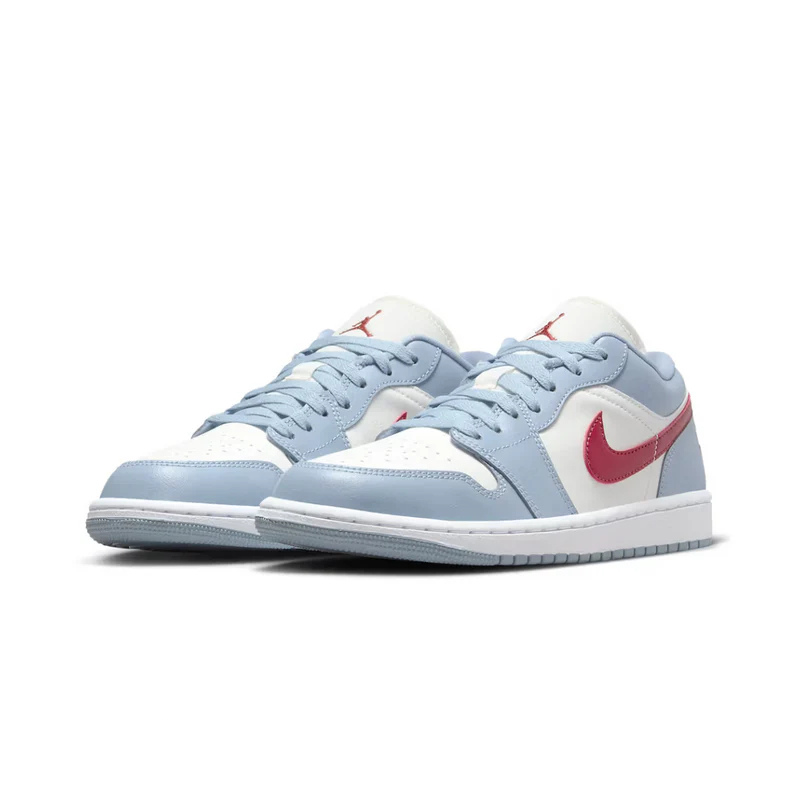 Air Jordan 1 Low Blue Whisper Dune Red ( W )
