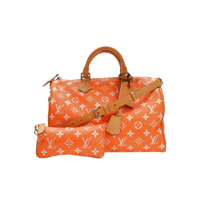 Louis Vuitton Via Speedy P9 Bandouliere 40 Monogram Leather Orange