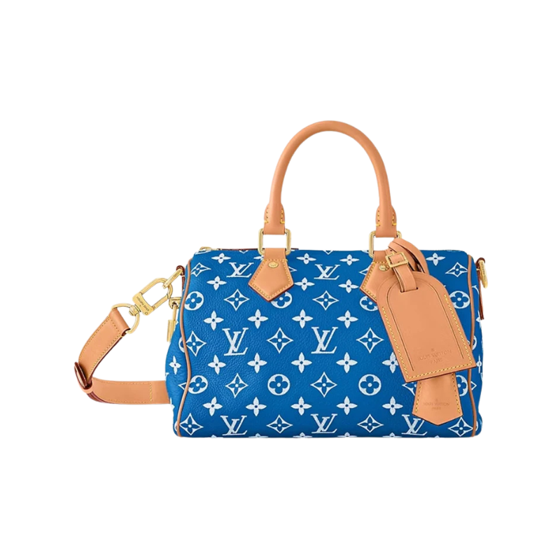 Louis Vuitton Speedy P9 Bandoulière 25 Monogram Leather Blue