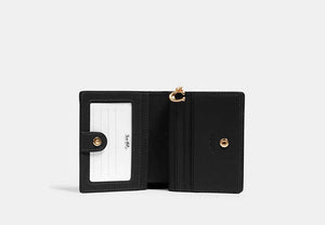 Snap Wallet In Signature Chenille - Gold/Black