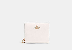 Snap Wallet In Signature Chenille - Gold/Chalk