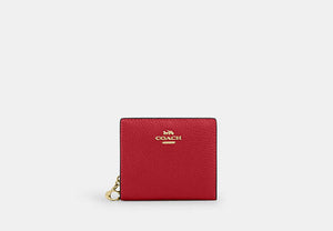 Snap Wallet In Signature Chenille - Gold/Poppy