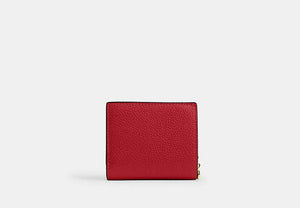 Snap Wallet In Signature Chenille - Gold/Poppy