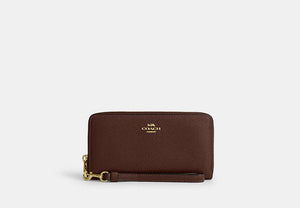 Long Zip Around Wallet - Gold/Maple