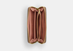 Long Zip Around Wallet - Gold/Sand Multi