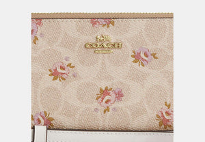 Long Zip Around Wallet - Gold/Sand Multi