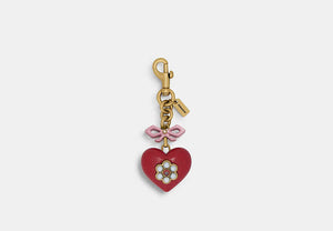 Signature Bag Charm - Brass/Red Multi