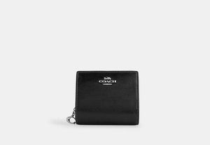 Snap Wallet In Signature Chenille - Silver/Black