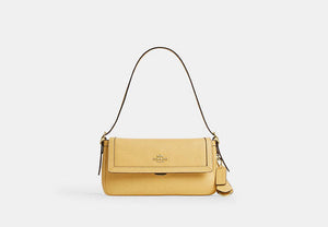 Etta Small Flap Shoulder Bag - Gold/Soft Yellow