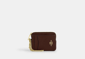 Zip Card Case - Gold/Maple