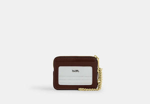 Zip Card Case - Gold/Maple