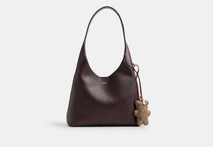 Signature Bag Charm - Brass/Tan Caramel
