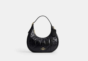 Emily Shoulder Bag With Quilting - Gold/Black