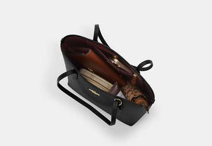Medium City Tote Bag - Gold/Black