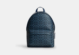 Taylor Backpack - Silver/Ink Blue
