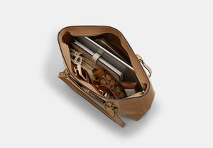 Station Tote Bag - Gold/Sandy Beige