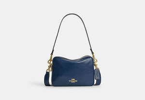 Carey Crossbody Bag - Gold/Deep Blue
