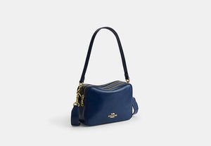 Carey Crossbody Bag - Gold/Deep Blue