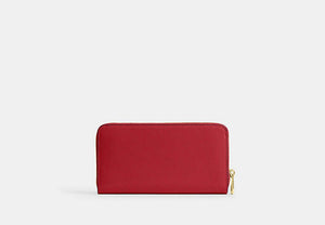Long Zip Around Wallet - Gold/Poppy