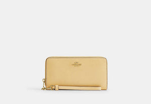 Long Zip Around Wallet - Gold/Vanilla