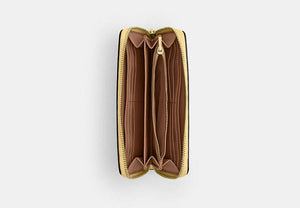 Long Zip Around Wallet - Gold/Vanilla
