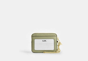 Zip Card Case - Gold/Pistachio